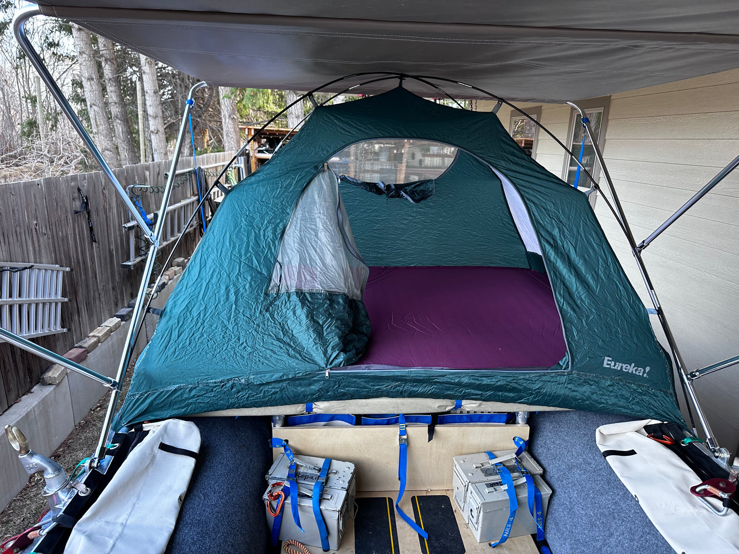 Garnboat Cataraft Sleep-A-Board 15'-17' x 28" Expedition Cataraft Frames and Complete Boats, Made to Order