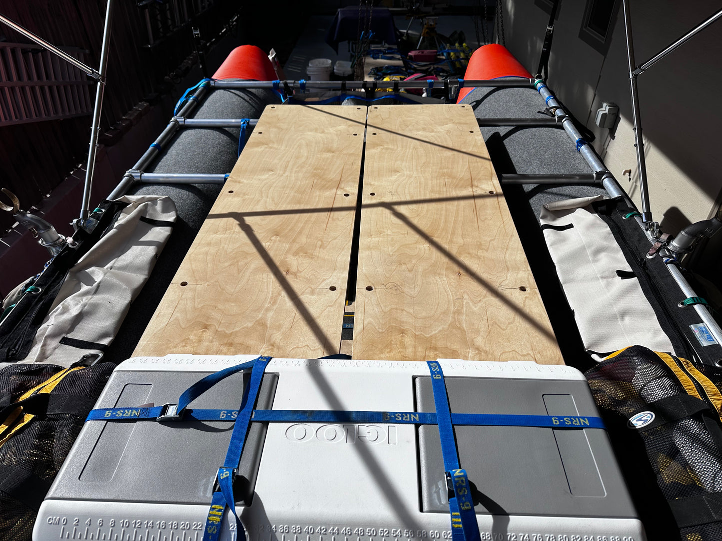 Garnboat Cataraft Sleep-A-Board 15'-17' x 28" Expedition Cataraft Frames and Complete Boats, Made to Order