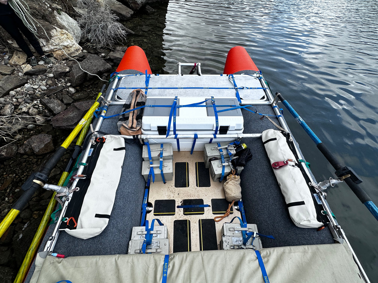 Garnboat Cataraft Sleep-A-Board 15'-17' x 28" Expedition Cataraft Frames and Complete Boats, Made to Order