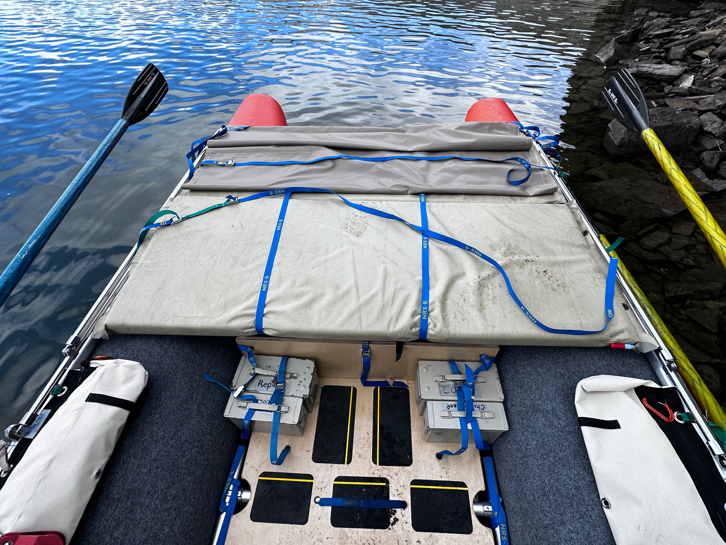 Garnboat Cataraft Sleep-A-Board 15'-17' x 28"  Expedition Cataraft Frames and Complete Boats, Made to Order